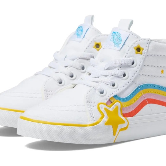 Vans Sk8-Hi Zip "Rainbow Star" Toddler Girls' Shoe - Picture 2 of 4